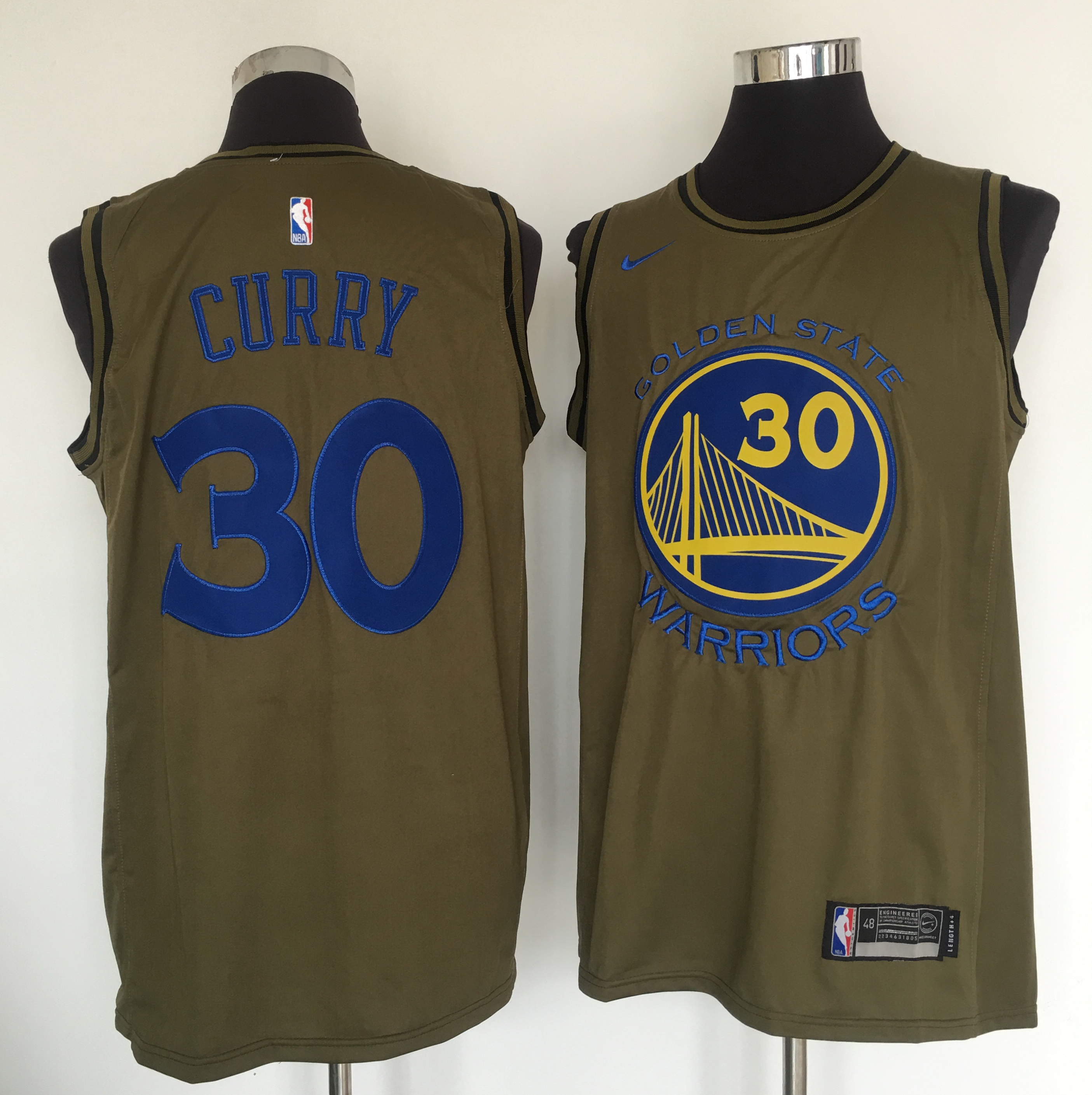 Warriors #30 Stephen Curry Olive Nike Swingman Jersey Warriors #30 Stephen Curry Olive Nike Swingman Jersey
