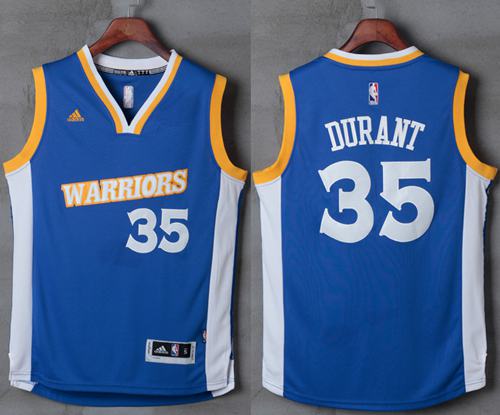 Warriors #35 Kevin Durant Royal Stretch Crossover Stitched NBA Jersey Warriors #35 Kevin Durant Royal Stretch Crossover Stitched NBA Jersey