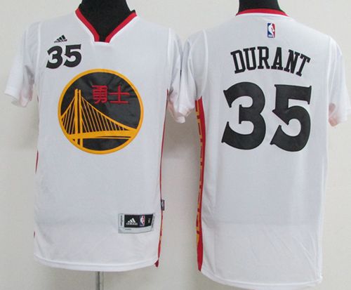 Warriors #35 Kevin Durant White 2017 Chinese New Year Stitched NBA Jersey Warriors #35 Kevin Durant White 2017 Chinese New Year Stitched NBA Jersey