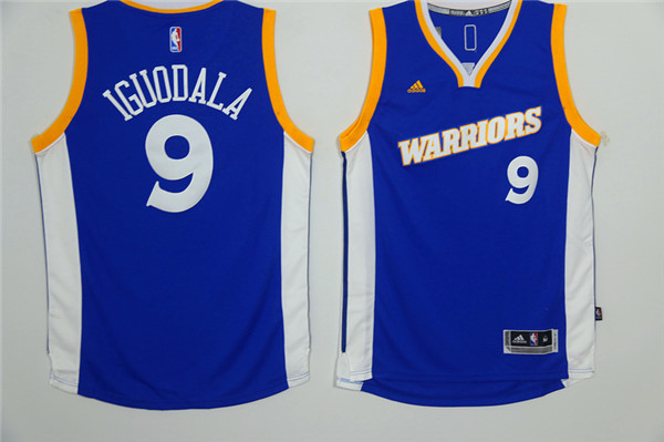 Warriors 9 Andre Iguodala Blue Throwback Swingman Jersey Warriors 9 Andre Iguodala Blue Throwback Swingman Jersey