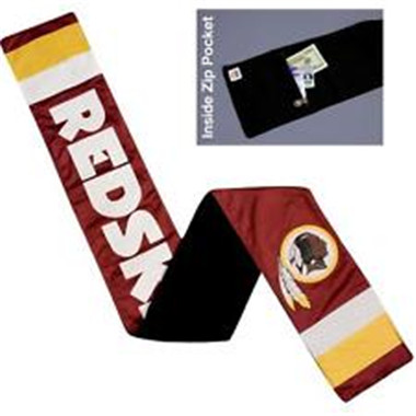 Washington Redskins Red Metallic Thread Game Scarf -9
