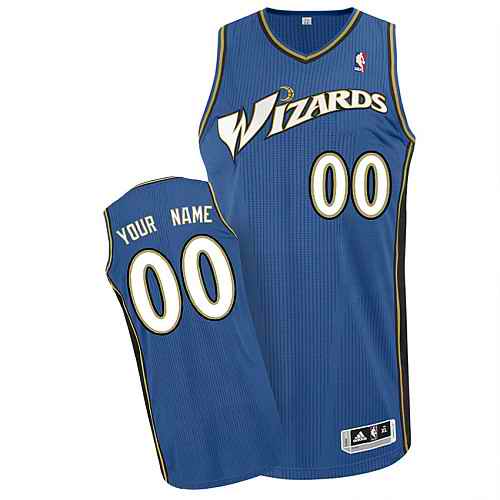 Washington Wizards Custom Blue Road Jersey