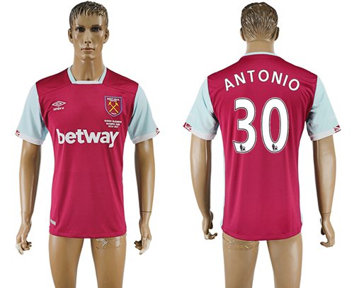 West Ham United #30 Antonio Home Soccer Club Jersey