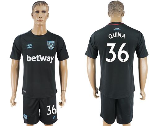 West Ham United #36 Quina Away Soccer Club Jersey West Ham United #36 Quina Away Soccer Club Jersey