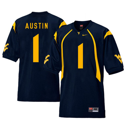 West Virginia Mountaineers 1 Tavon Austin Navy College Football Jersey West Virginia Mountaineers 1 Tavon Austin Navy College Football Jersey