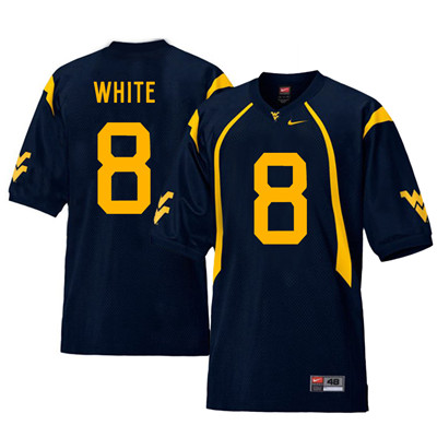 West Virginia Mountaineers 8 Kyzir White Navy College Football Jersey West Virginia Mountaineers 8 Kyzir White Navy College Football Jersey