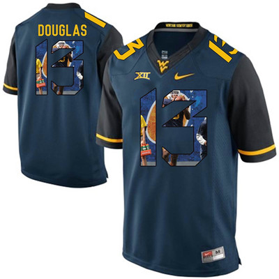 West Virginia Mountaineers Blue Rasul Douglas College Football Portrait Jersey West Virginia Mountaineers Blue Rasul Douglas College Football Portrait Jersey