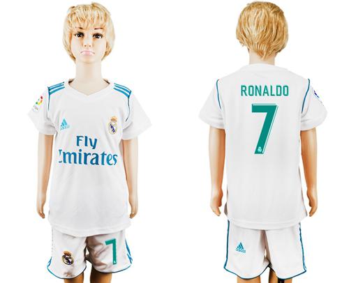 White Home Kid Soccer Club Jersey