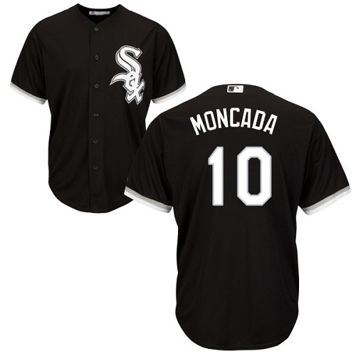 White Sox #10 Yoan Moncada Black Cool Base Stitched Youth MLB Jersey White Sox #10 Yoan Moncada Black Cool Base Stitched Youth MLB Jersey