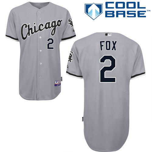 White Sox #2 Nellie Fox Grey Road Cool Base Stitched Youth MLB Jersey