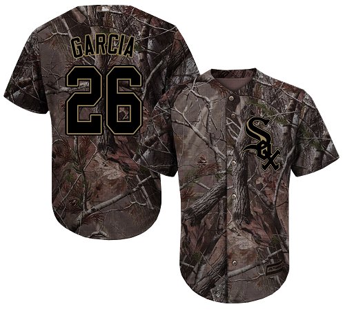 White Sox #26 Avisail Garcia Camo Realtree Collection Cool Base Stitched Baseball Jersey
