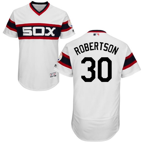 White Sox #30 David Robertson White Flexbase Authentic Collection Alternate Home Stitched MLB Jersey White Sox #30 David Robertson White Flexbase Authentic Collection Alternate Home Stitched MLB Jersey