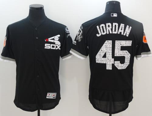 White Sox #45 Michael Jordan Black 2017 Spring Training Authentic FlexBase Stitched MLB Jersey