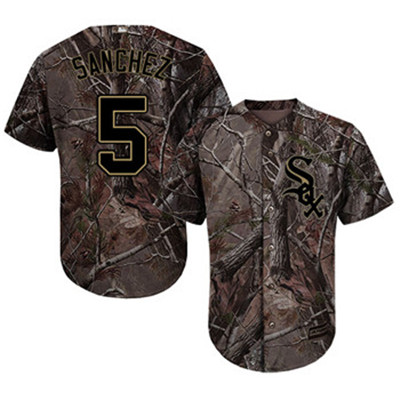 White Sox #5 Yolmer Sanchez Camo Realtree Collection Cool Base Stitched Baseball Jerseys White Sox #5 Yolmer Sanchez Camo Realtree Collection Cool Base Stitched Baseball Jerseys