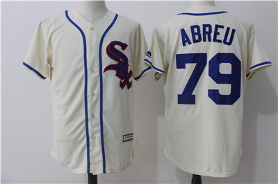 White Sox 79 Jose Abreu Cream Cool Base Jersey