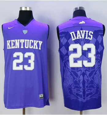 Wildcats #23 Anthony Davis Blue Basketball Stitched NCAA Jersey