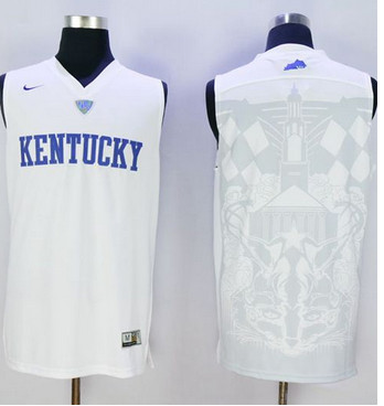 Wildcats Blank White Basketball Stitched NCAA Jersey