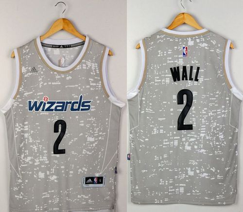 Wizards #2 John Wall Grey City Light Stitched NBA Jersey Wizards #2 John Wall Grey City Light Stitched NBA Jersey