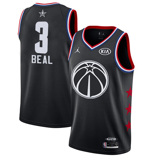 Wizards #3 Bradley Beal Black Youth Basketball Jordan Swingman 2019 All-Star Game Jersey