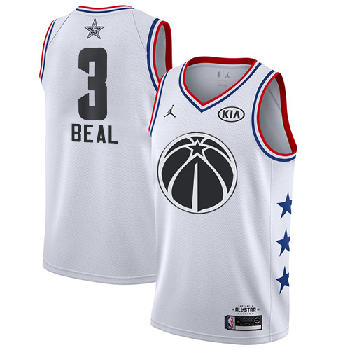 Wizards #3 Bradley Beal White Youth Basketball Jordan Swingman 2019 All-Star Game Jersey
