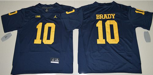 Wolverines #10 Tom Brady Navy Blue Jordan Brand Stitched NCAA Jersey Wolverines #10 Tom Brady Navy Blue Jordan Brand Stitched NCAA Jersey