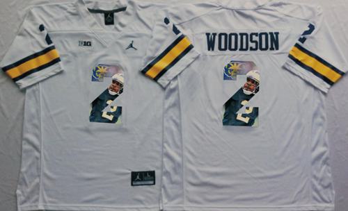Wolverines #2 Charles Woodson White Player Fashion Stitched NCAA Jersey Wolverines #2 Charles Woodson White Player Fashion Stitched NCAA Jersey
