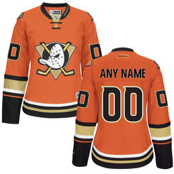 Women's Anaheim Ducks Reebok Orange Custom Alternate Premier Jersey