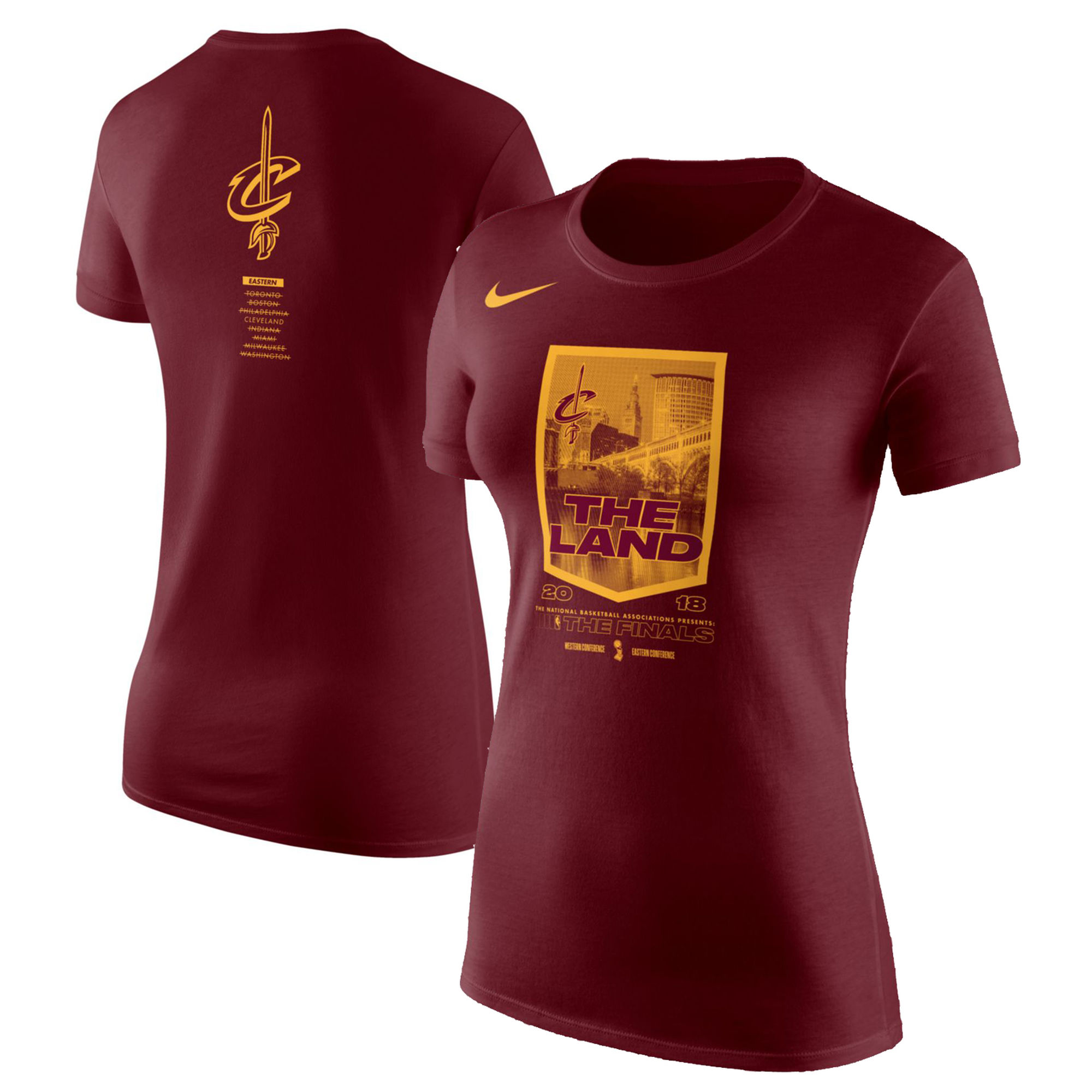 Women's Cleveland Cavaliers Nike Women's 2018 NBA Finals Bound City DNA Cotton Performance T-Shirt Red Women's Cleveland Cavaliers Nike Women's 2018 NBA Finals Bound City DNA Cotton Performance T-Shirt Red