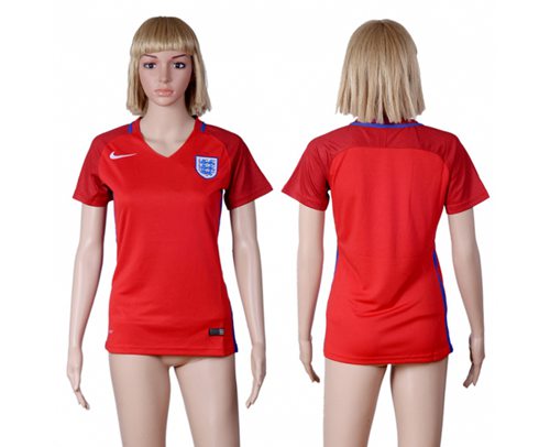 Women's England Blank Away Soccer Country Jersey