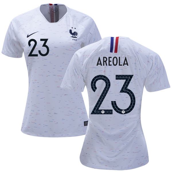 Women's France #23 Areola Away Soccer Country Jersey Women's France #23 Areola Away Soccer Country Jersey