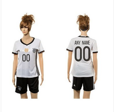 Women's Germany Personalized Home Soccer Country Jersey Women's Germany Personalized Home Soccer Country Jersey