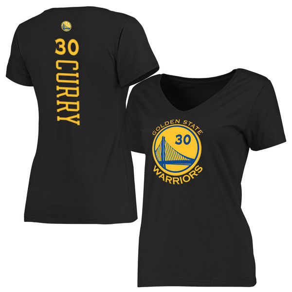Women's Golden State Warriors Stephen Curry Black Backer Classic Fit T-Shirt
