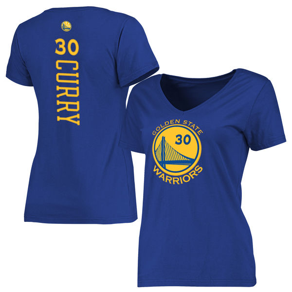 Women's Golden State Warriors Stephen Curry Royal Backer Classic Fit T-Shirt
