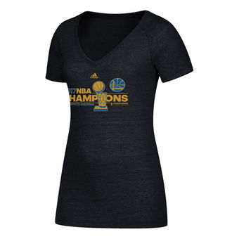 Women's Golden State Warriors adidas Heathered Black 2017 NBA Finals Champions Locker Room T-Shirt