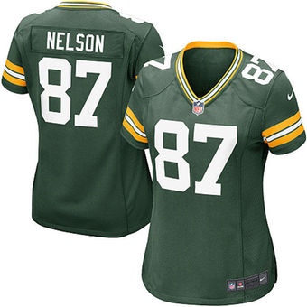 Women's Green Bay Packers Jordy Nelson Nike Green Game Jersey Women's Green Bay Packers Jordy Nelson Nike Green Game Jersey
