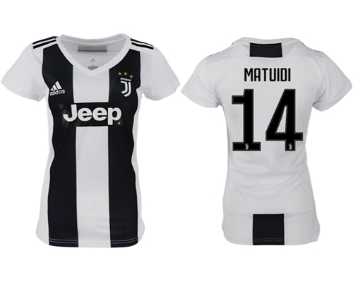 Women's Juventus #14 Matuidi Home Soccer Club Jersey Women's Juventus #14 Matuidi Home Soccer Club Jersey