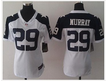 Women's NEW Cowboys #29 DeMarco Murray White Thanksgiving Throwback NFL Elite Jersey