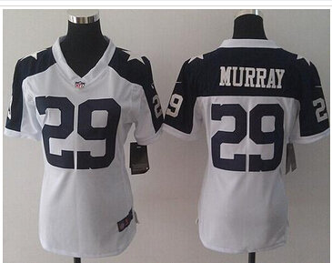 Women's NEW Cowboys #29 DeMarco Murray White Thanksgiving Throwback NFL Elite Jersey