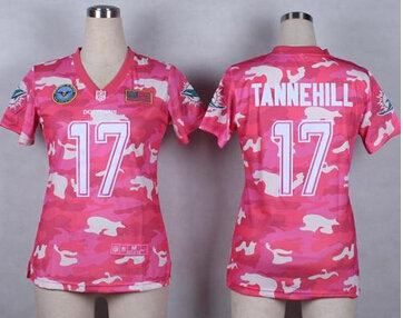 Women's NEW Dolphins #17 Ryan Tannehill Pink NFL Elite Camo Fashion Jersey Women's NEW Dolphins #17 Ryan Tannehill Pink NFL Elite Camo Fashion Jersey