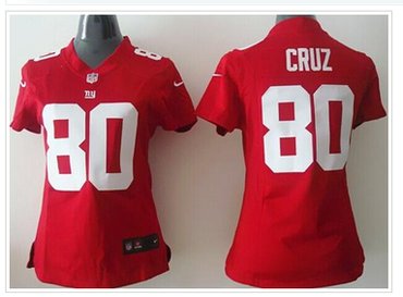 Women's NEW Giants #80 Victor Cruz Red NFL Elite Jersey Women's NEW Giants #80 Victor Cruz Red NFL Elite Jersey