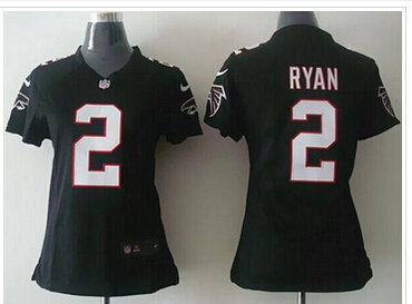 Women's New Falcons #2 Matt Ryan Black Alternate NFL Elite Jersey