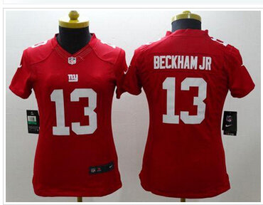 Women's New Giants #13 Odell Beckham Jr Red Alternate Stitched NFL Limited Jersey Women's New Giants #13 Odell Beckham Jr Red Alternate Stitched NFL Limited Jersey