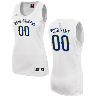 Women's Charlotte Hornets adidas White Custom Fashion Jersey