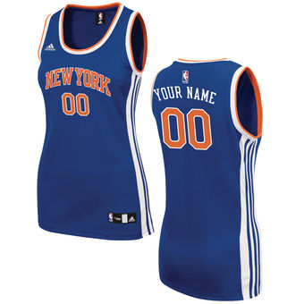 Women's New York Knicks adidas Royal Custom 2015 Road Replica Jersey