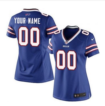 Women's Nike Buffalo Bills Customized Limited Royal Blue Team Color NFL Jersey Women's Nike Buffalo Bills Customized Limited Royal Blue Team Color NFL Jersey