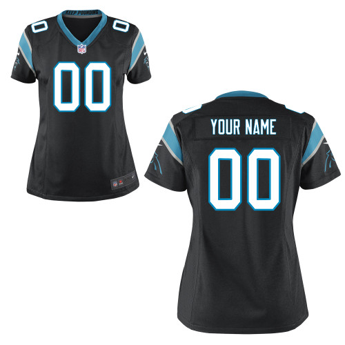 Women's Nike Carolina Panthers Customized Game Team Color Jersey Women's Nike Carolina Panthers Customized Game Team Color Jersey
