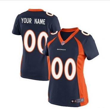 Women's Nike Denver Broncos Customized Elite Navy Blue Alternate NFL Jersey Women's Nike Denver Broncos Customized Elite Navy Blue Alternate NFL Jersey