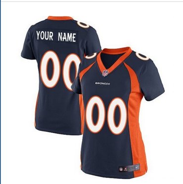 Women's Nike Denver Broncos Customized Limited Navy Blue Alternate NFL Jersey Women's Nike Denver Broncos Customized Limited Navy Blue Alternate NFL Jersey