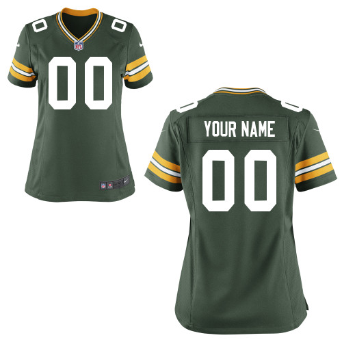 Women's Nike Green Bay Packers Customized Game Team Color Jersey Women's Nike Green Bay Packers Customized Game Team Color Jersey