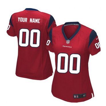 Women's Nike Houston Texans Customized Limited Red Alternate NFL Jersey Women's Nike Houston Texans Customized Limited Red Alternate NFL Jersey